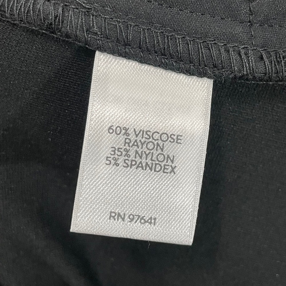 NWT J.Jill Womens Black Ponte Slim Leg Stretch Pull On Trousers Pants XS 233641 - Picture 3 of 7